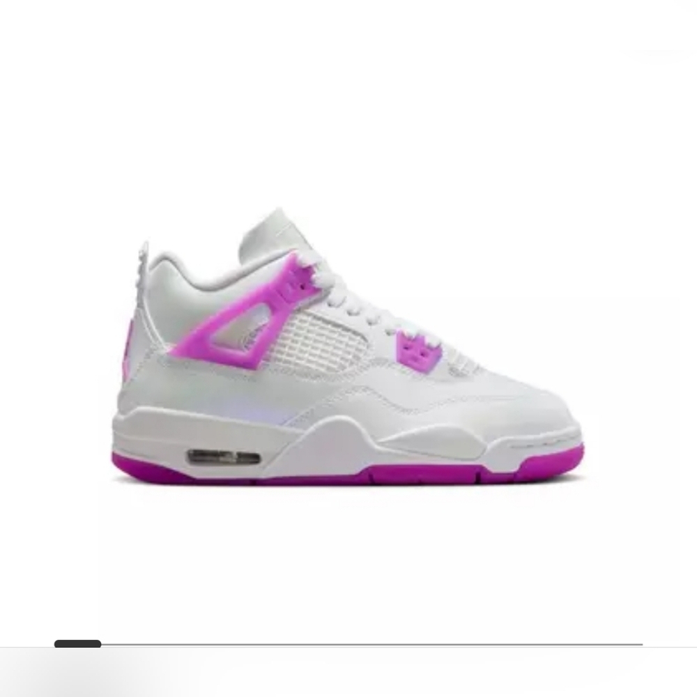 Jordan 4 Retro "Hyper Violet" Grade School Girls' Shoe
